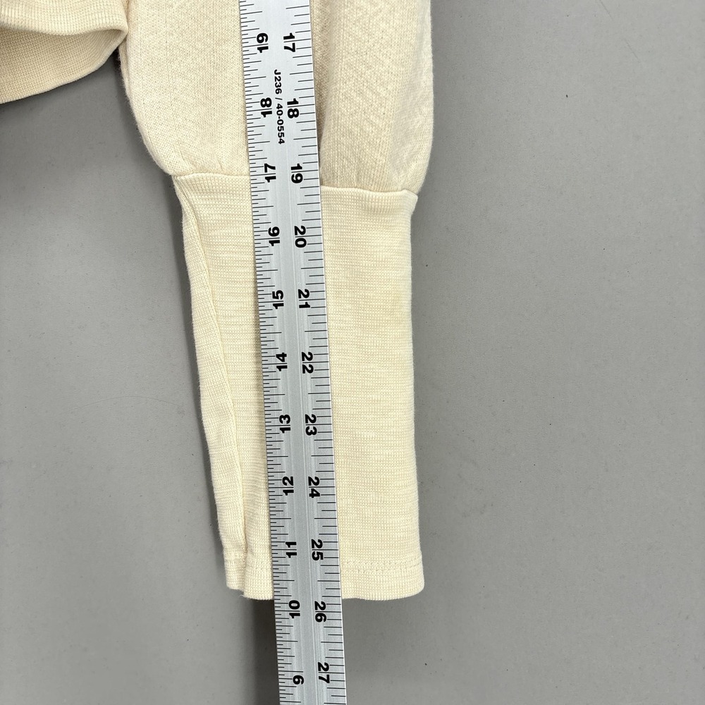 Ulla Johnson Sweater XS P‎ Cotton V Neck Tie Ruffle Puff Sleeve Alba Pullover - Picture 13 of 16